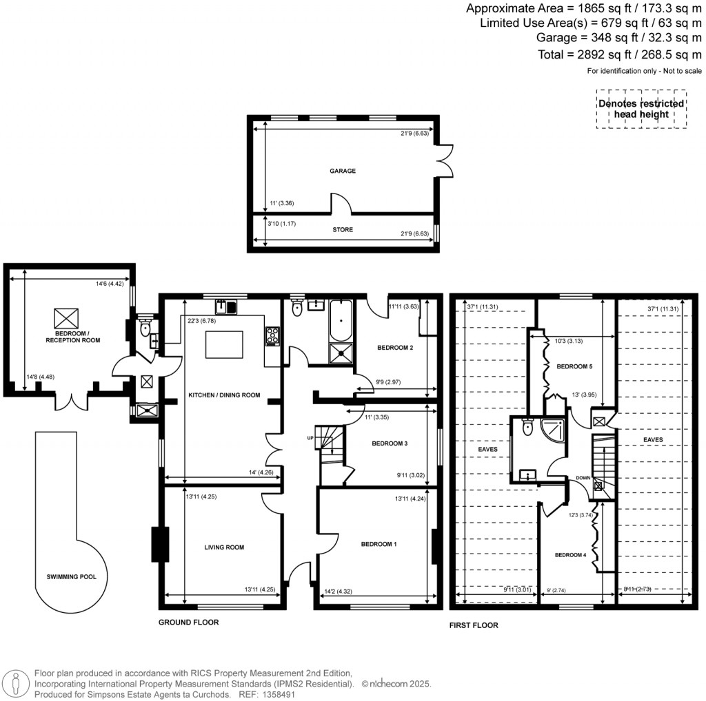Floorplans For Carlton Road, Walton-On-Thames, Surrey