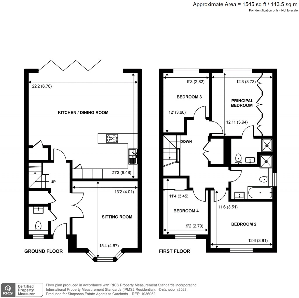 Floorplans For Fox Grove, Walton-On-Thames, KT12