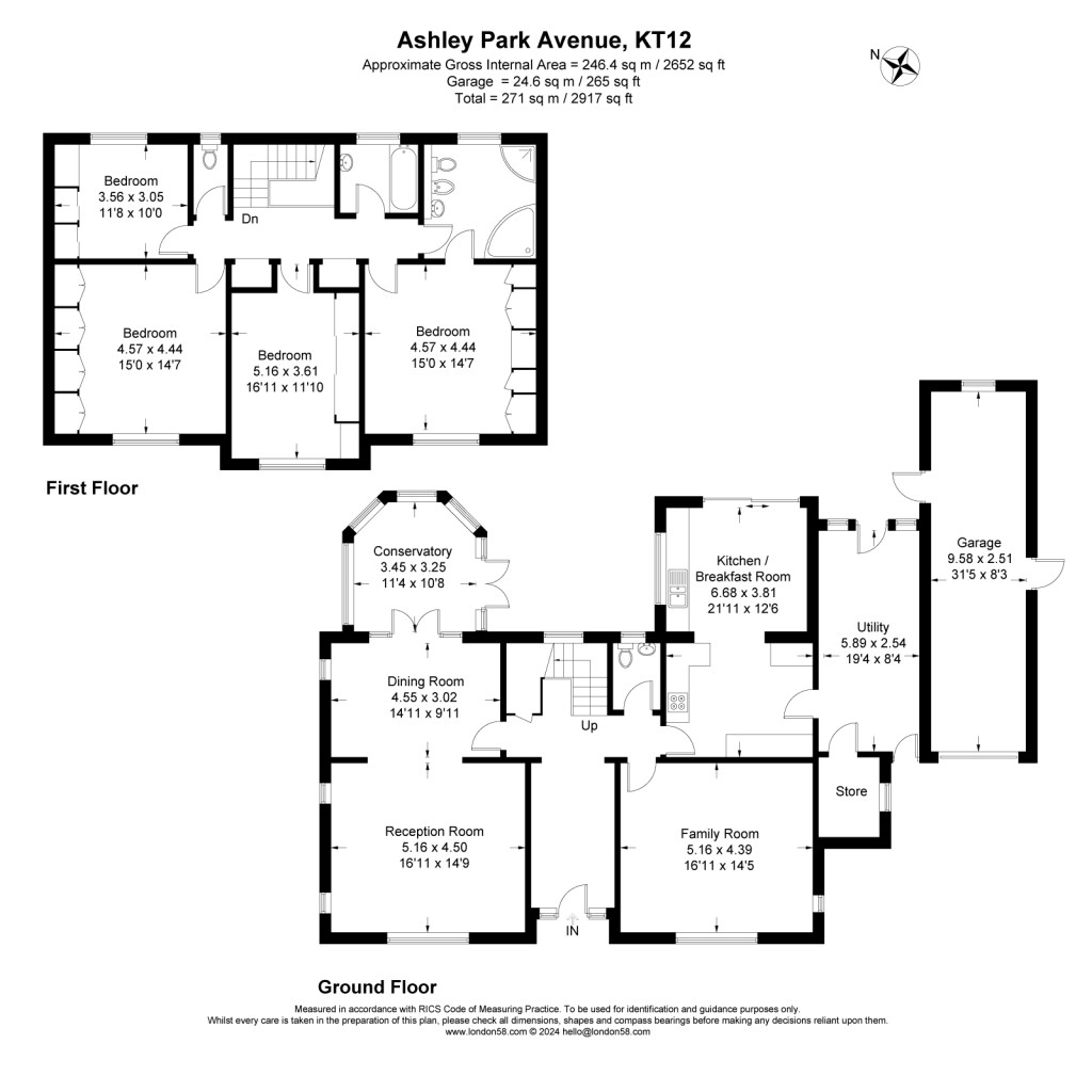 Floorplans For Ashley Park Avenue, Walton-On-Thames, KT12