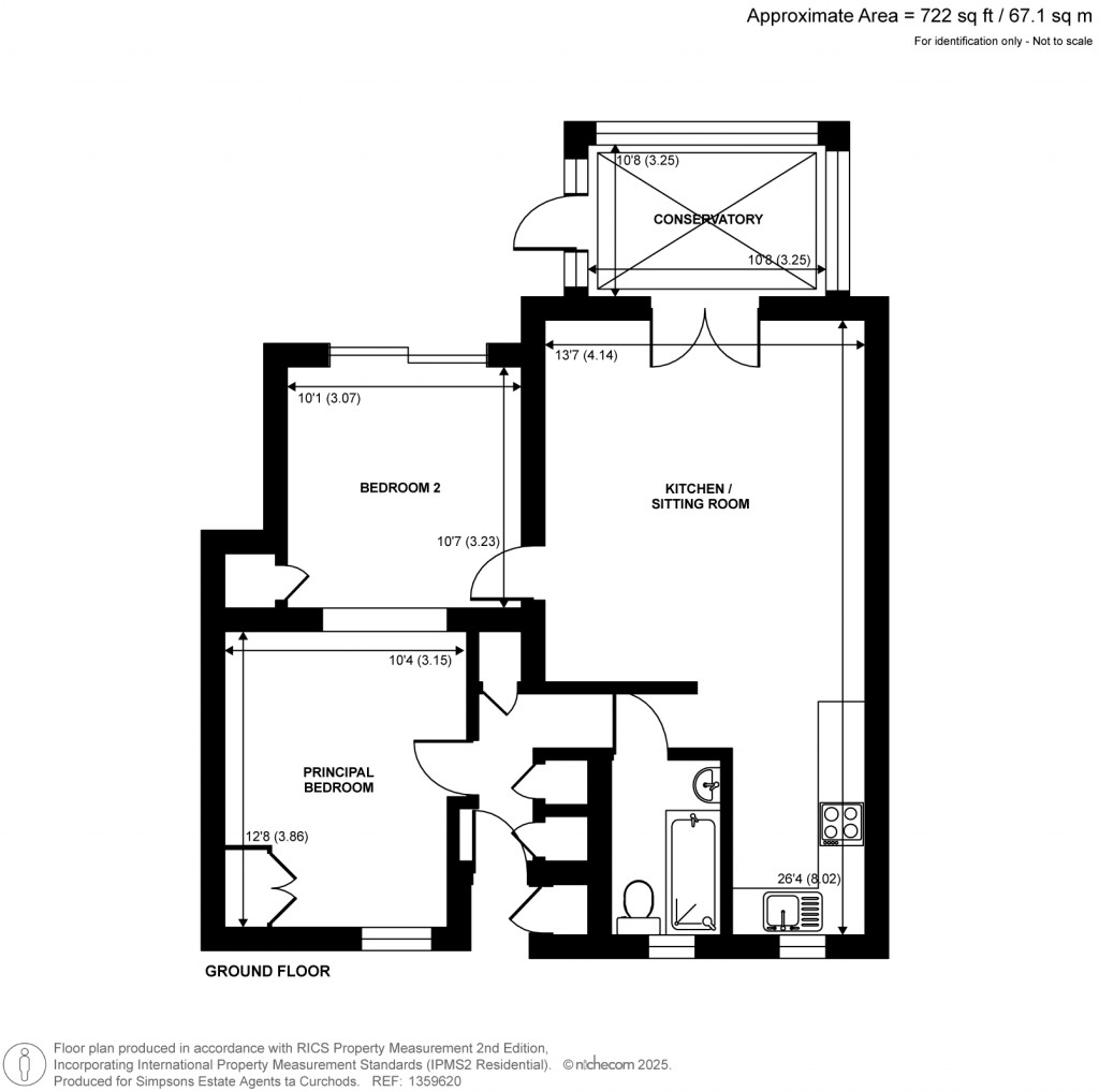 Floorplans For Ambleside Avenue, Walton-On-Thames, Surrey