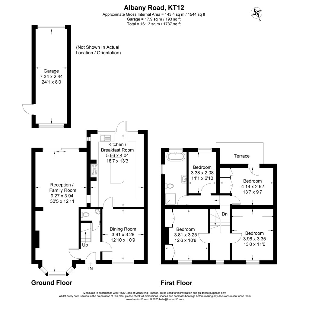 Floorplans For Albany Road, Hersham, Walton-On-Thames