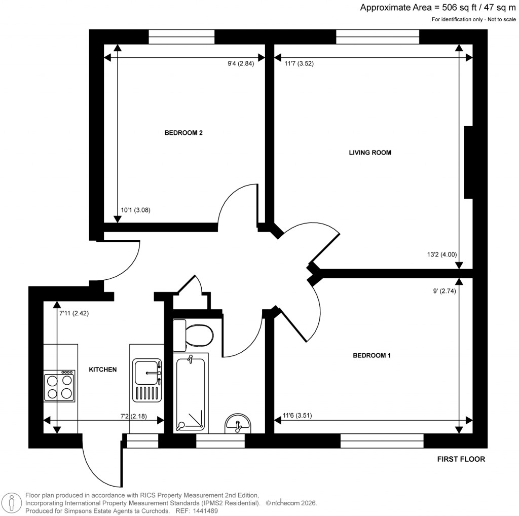 Floorplans For Dallington Close, Hersham, Walton-On-Thames