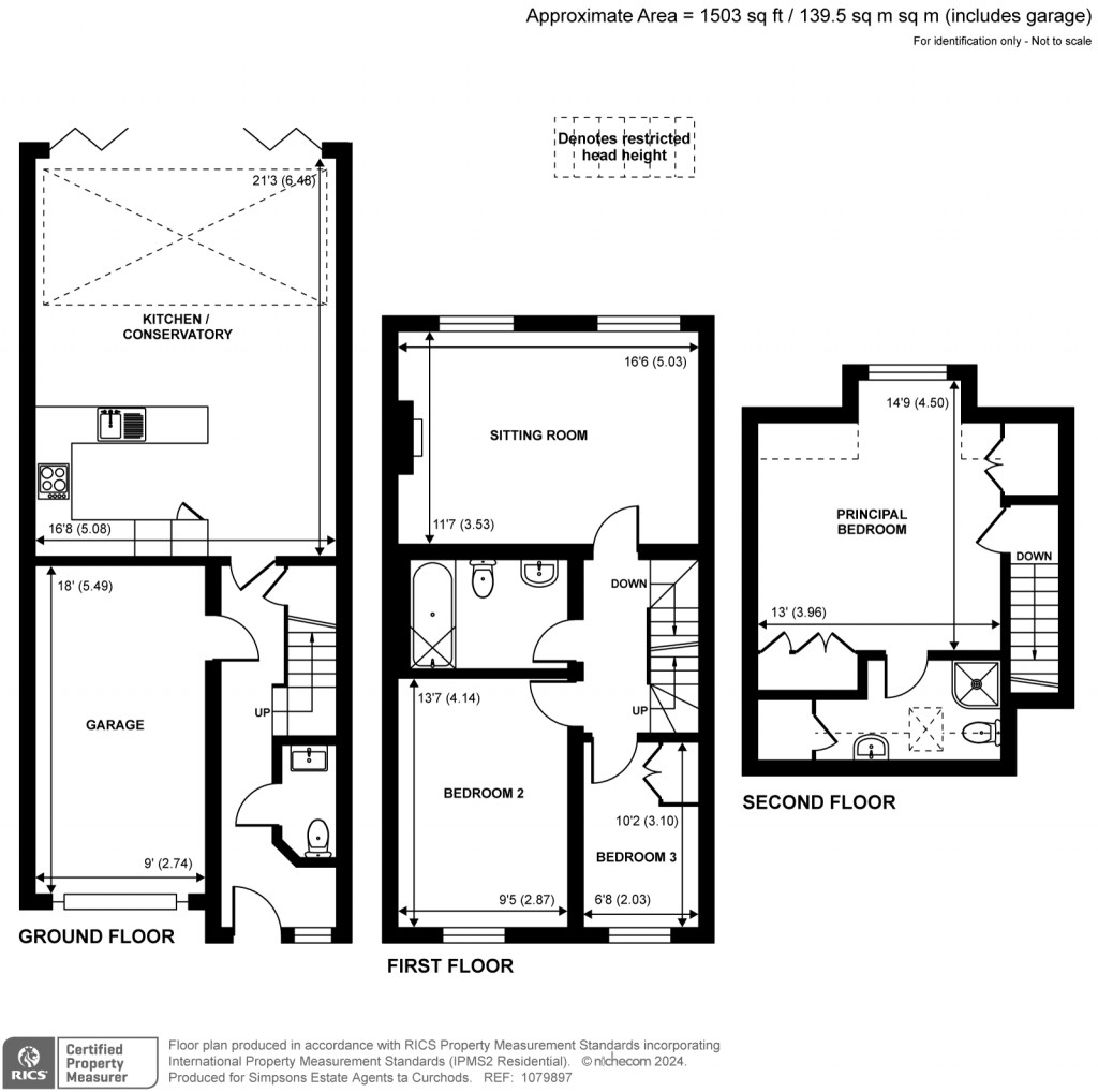 Floorplans For Millers Close, Hersham Road, Walton On Thames, KT12