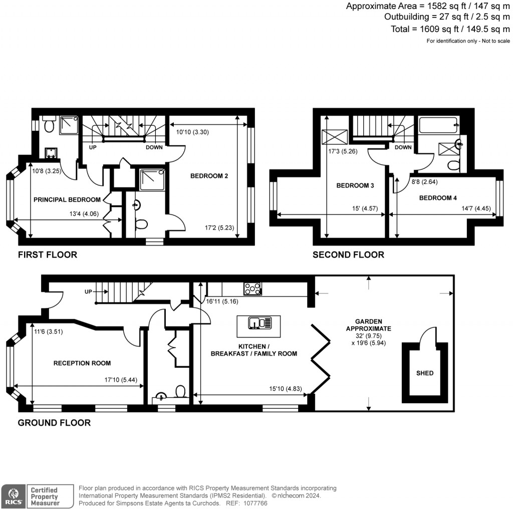Floorplans For Albright Gardens, Walton-On-Thames, Surrey