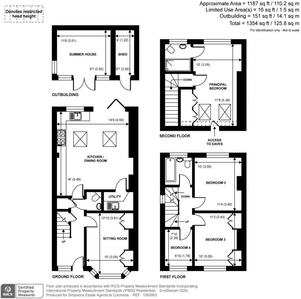Floorplans For Cottimore Lane, Walton-On-Thames, Surrey