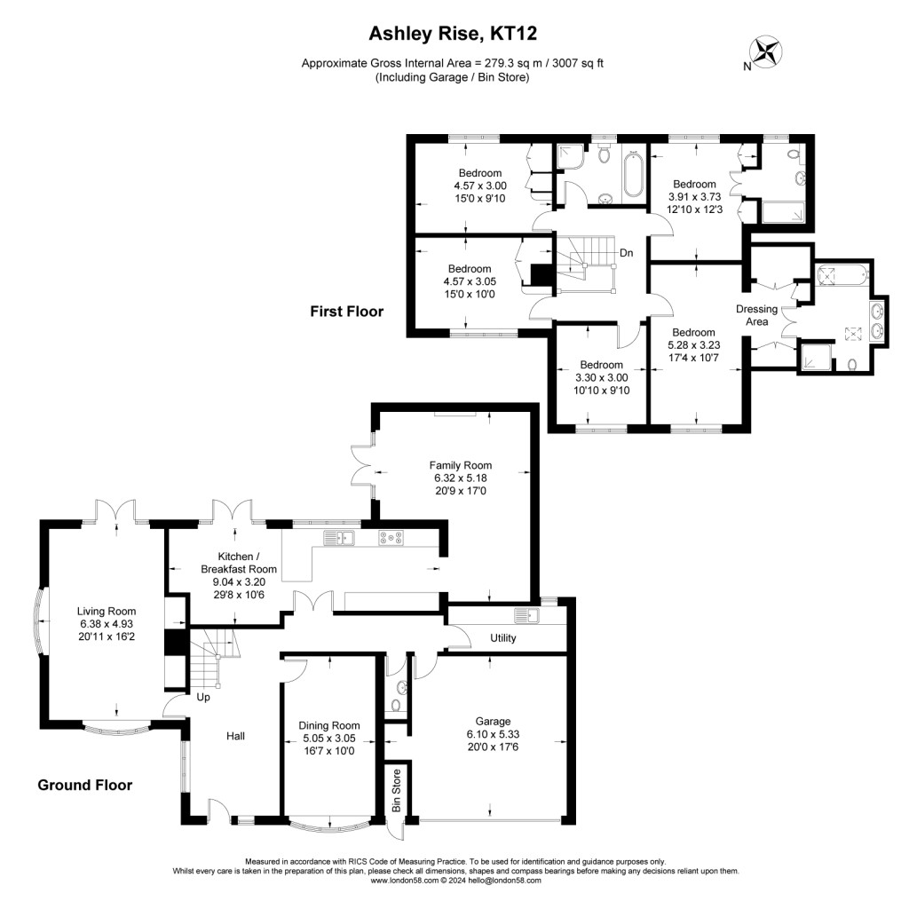 Floorplans For Ashley Rise, Walton-On-Thames, KT12