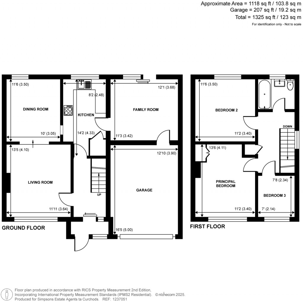 Floorplans For Hurtwood Road, Walton-On-Thames, Surrey