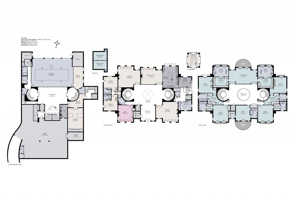 Floorplans For Cavendish Road, St George's Hill, Weybridge