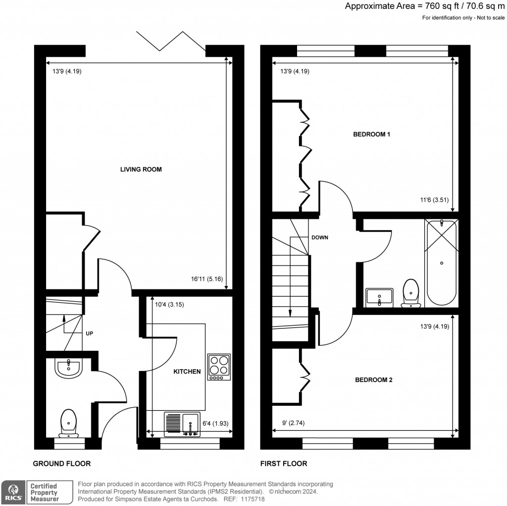 Floorplans For Hersham Gardens, Hersham, Walton-on-Thames, KT12