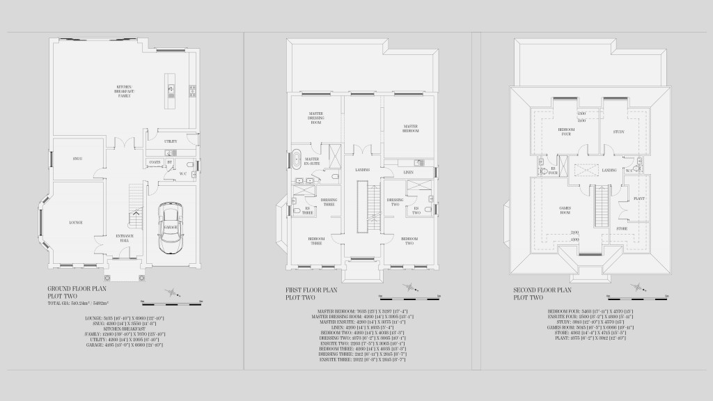 Floorplans For Woodside Road, Cobham, Surrey