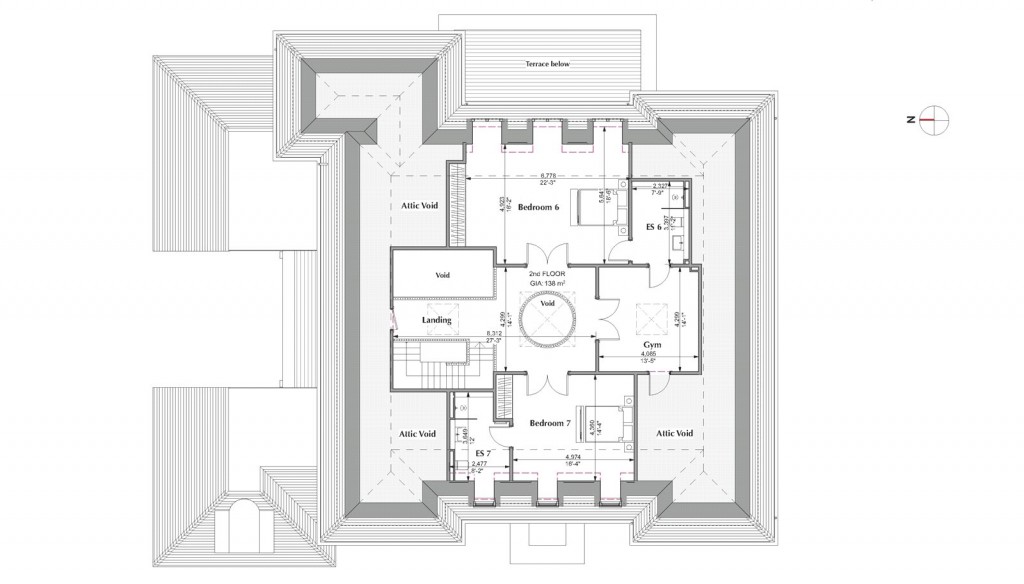 Floorplans For Albury Road, Burwood Park, Walton-On-Thames