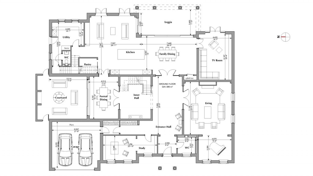 Floorplans For Albury Road, Burwood Park, Walton-On-Thames