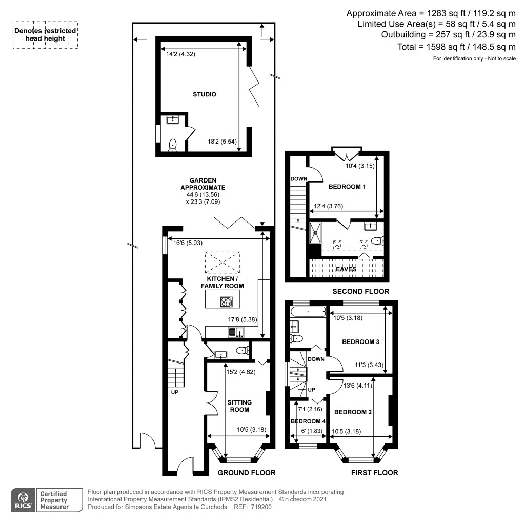 Floorplans For Melrose Gardens, Hersham, Walton-On-Thames