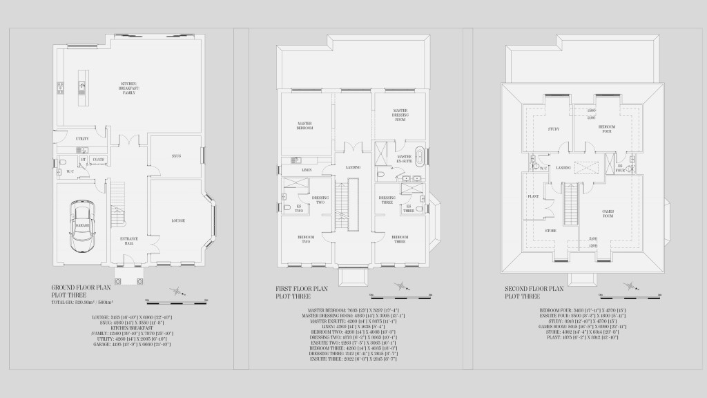 Floorplans For Woodside Road, Cobham, Surrey