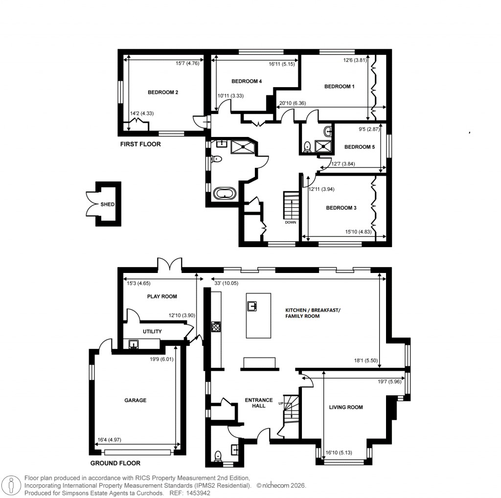 Floorplans For Ashley Rise, Walton-On-Thames, Surrey