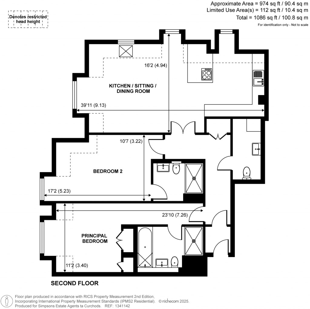 Floorplans For Gower Road, Weybridge, Surrey