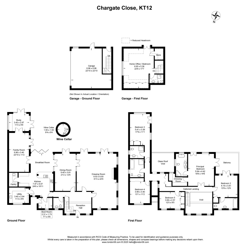 Floorplans For Chargate Close, Burwood Park, KT12