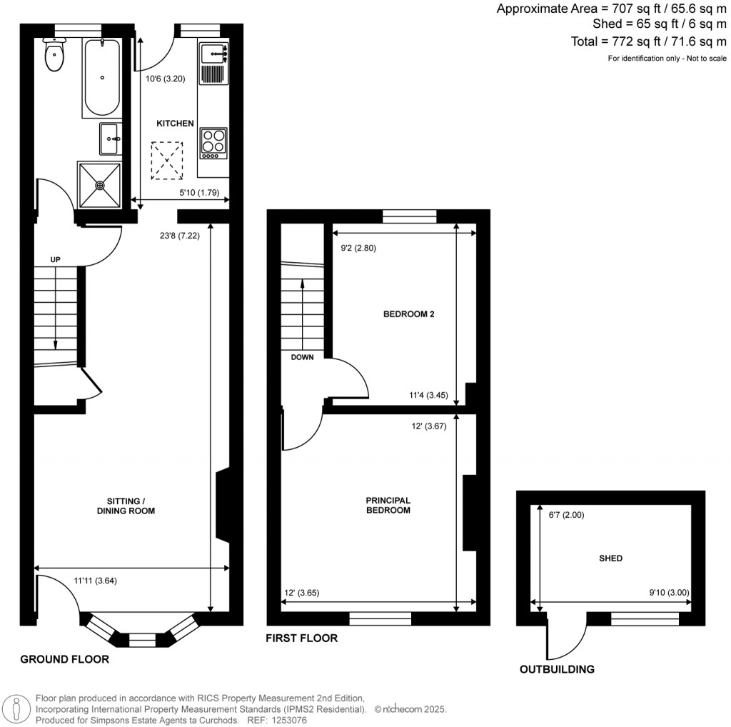 Floorplans For Faulkners Road, Hersham, KT12
