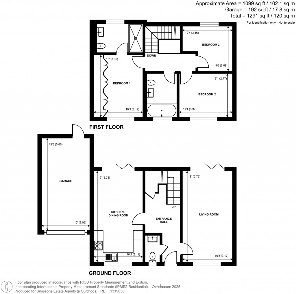 Floorplans For Hersham Road, Hersham, Walton-On-Thames