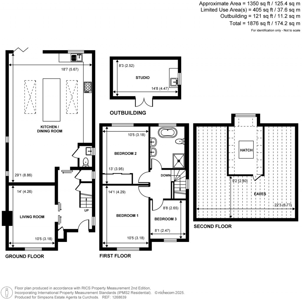Floorplans For Grove Crescent, Walton-On-Thames, Surrey