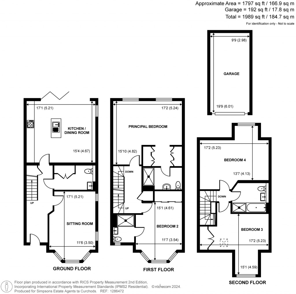 Floorplans For Albright Gardens, Walton-On-Thames, Surrey
