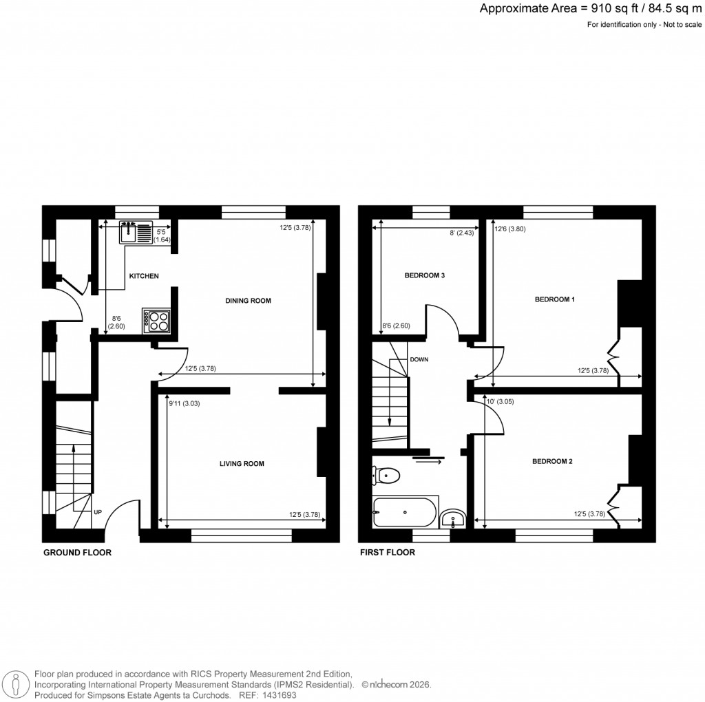 Floorplans For Felix Road, Walton-On-Thames, Surrey
