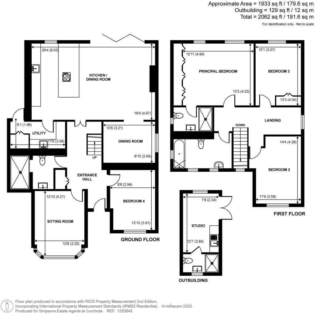 Floorplans For Rydens Avenue, Walton-On-Thames, Surrey