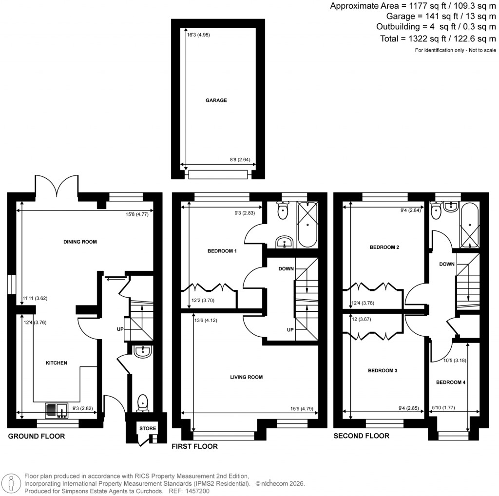 Floorplans For Gainsborough Court, Walton-On-Thames, Surrey