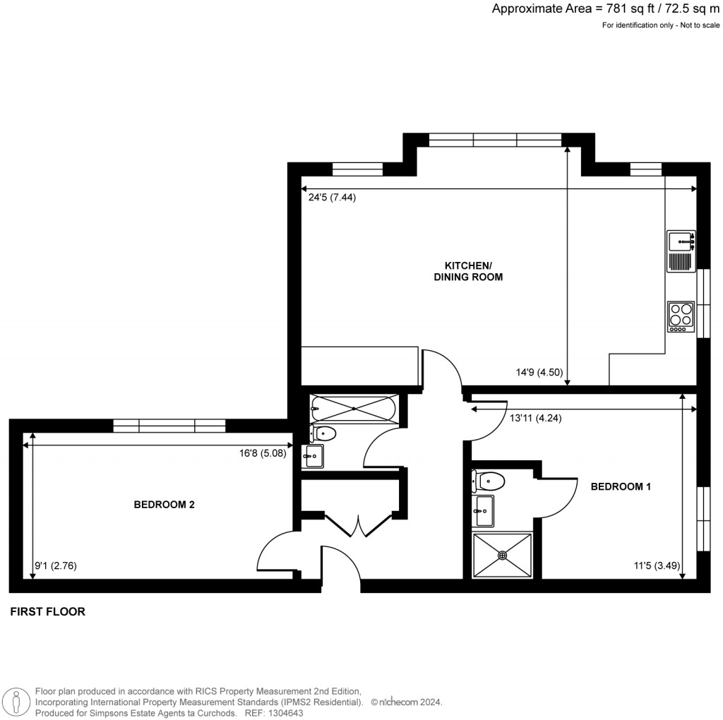 Floorplans For Annett Road, Walton-On-Thames, Surrey