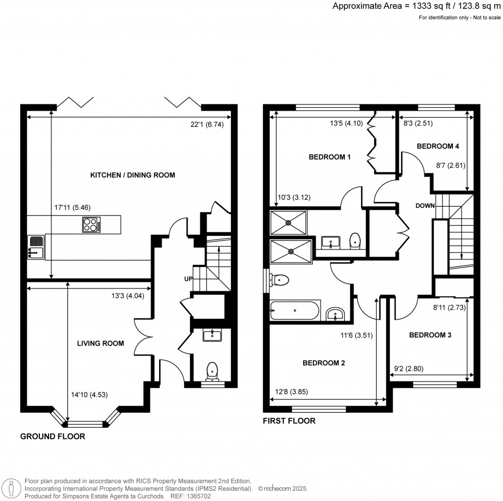 Floorplans For Fox Grove, Walton-On-Thames, Surrey