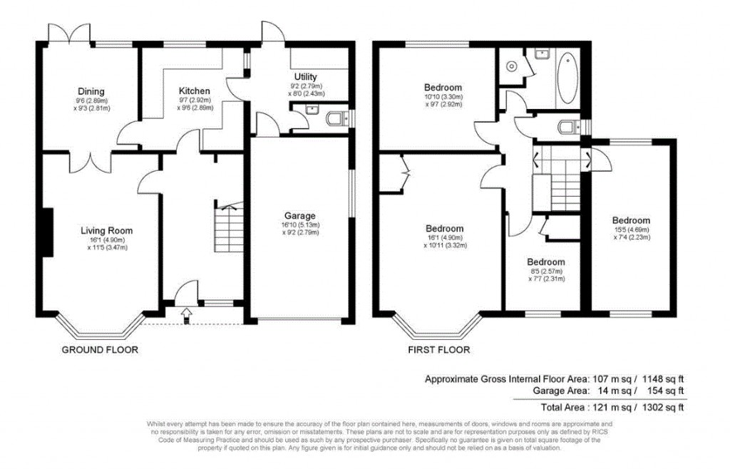 Floorplans For York Gardens, Walton-On-Thames, Surrey