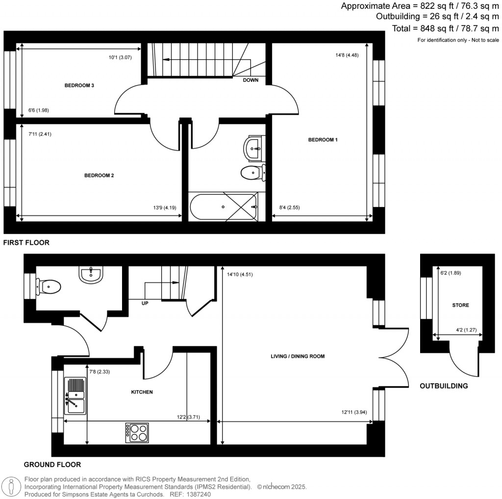 Floorplans For Homefield Road, Walton-On-Thames, Surrey