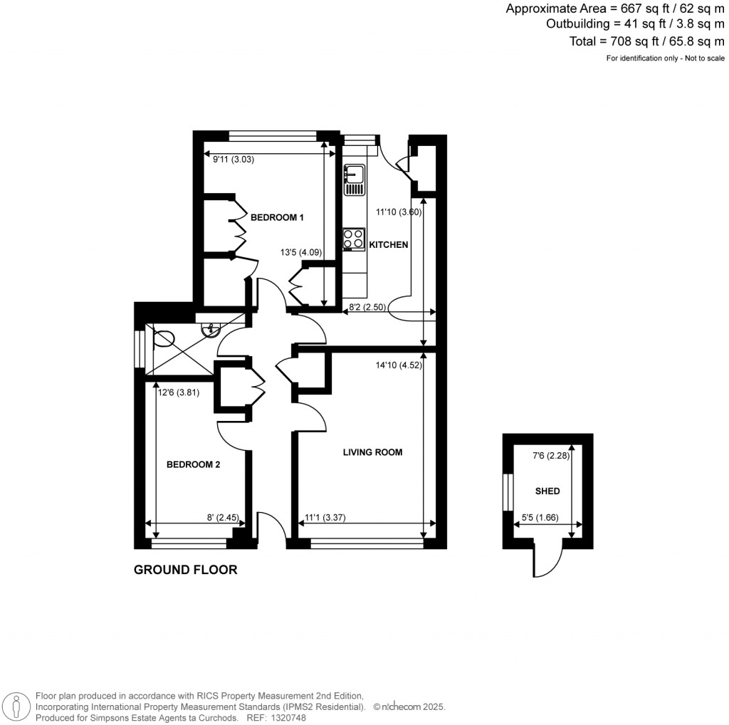 Floorplans For New Zealand Avenue, Walton-On-Thames, Surrey