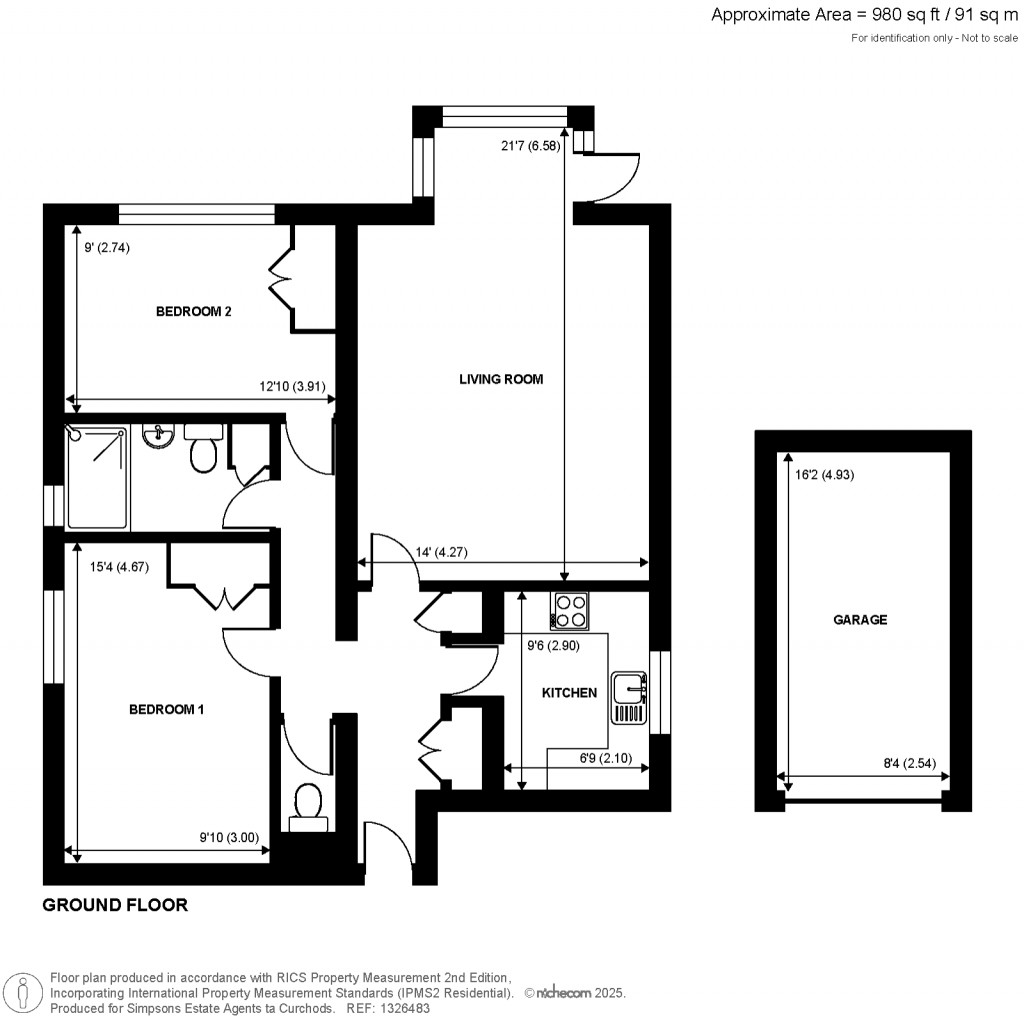 Floorplans For Mount Felix, Walton-On-Thames, Surrey