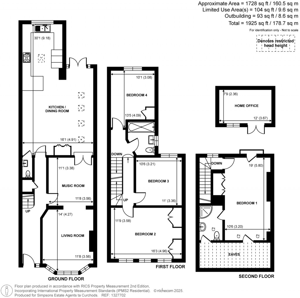Floorplans For Annett Road, Walton-On-Thames, Surrey