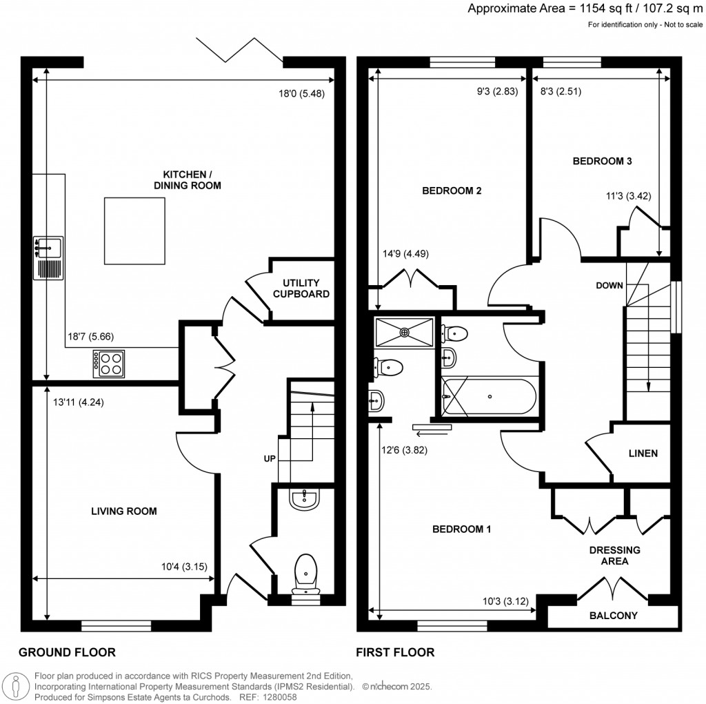 Floorplans For Hersham, Walton-on-Thames, Surrey