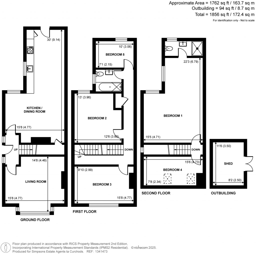 Floorplans For Dale Road, Walton-On-Thames, Surrey