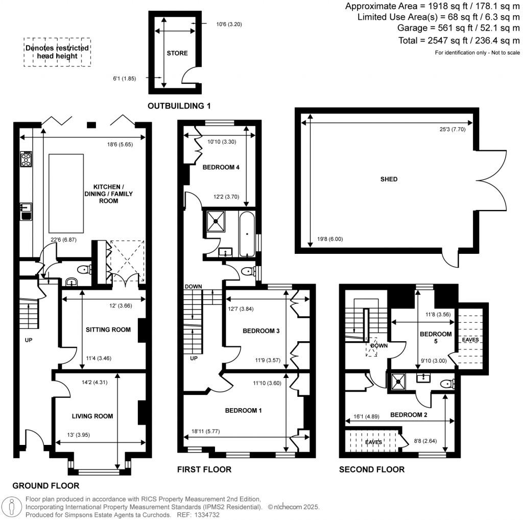 Floorplans For Winchester Road, Walton-On-Thames, Surrey