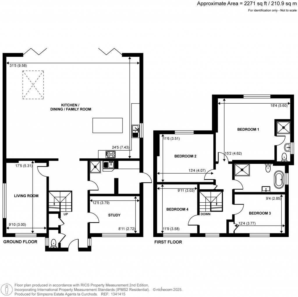 Floorplans For Sidney Road, Walton-On-Thames, Surrey