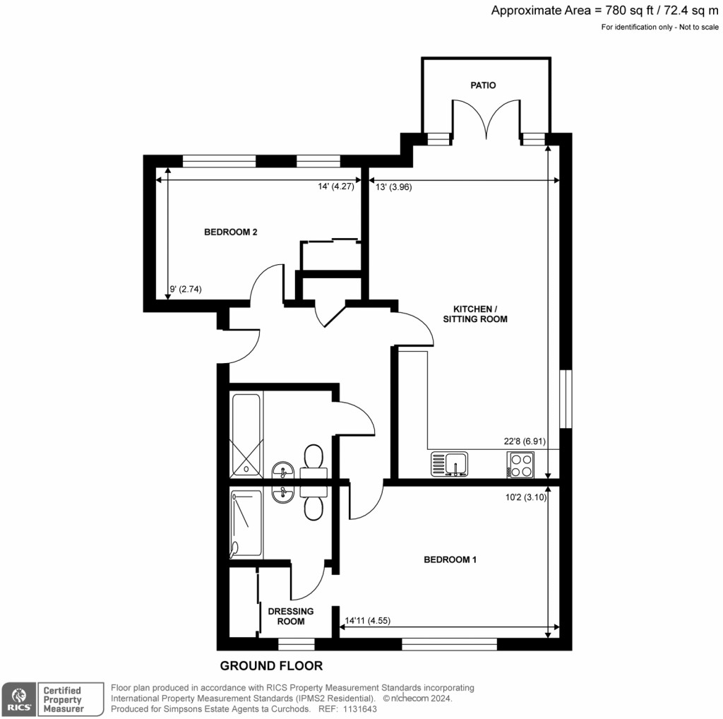 Floorplans For Albright Gardens, Walton-On-Thames, Surrey