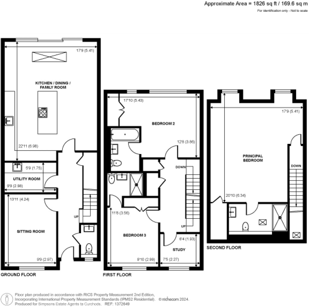 Floorplans For Hersham Road, Walton-On-Thames, Surrey