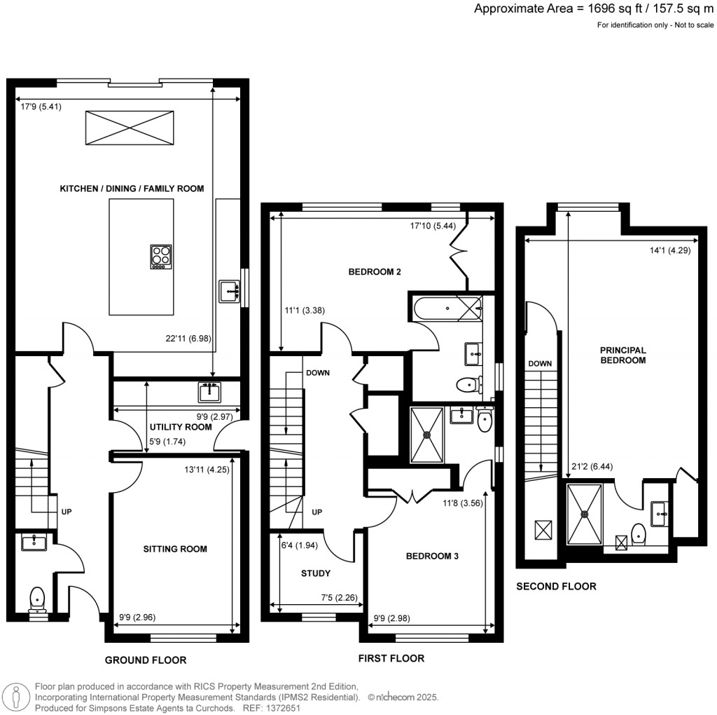 Floorplans For Hersham Road, Walton-On-Thames, Surrey