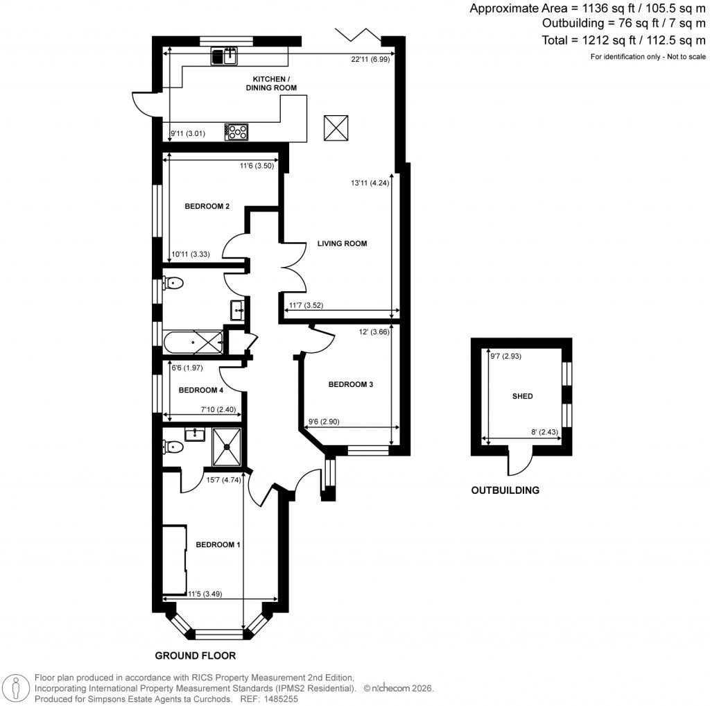 Floorplans For West Grove, Walton-on-Thames, Surrey