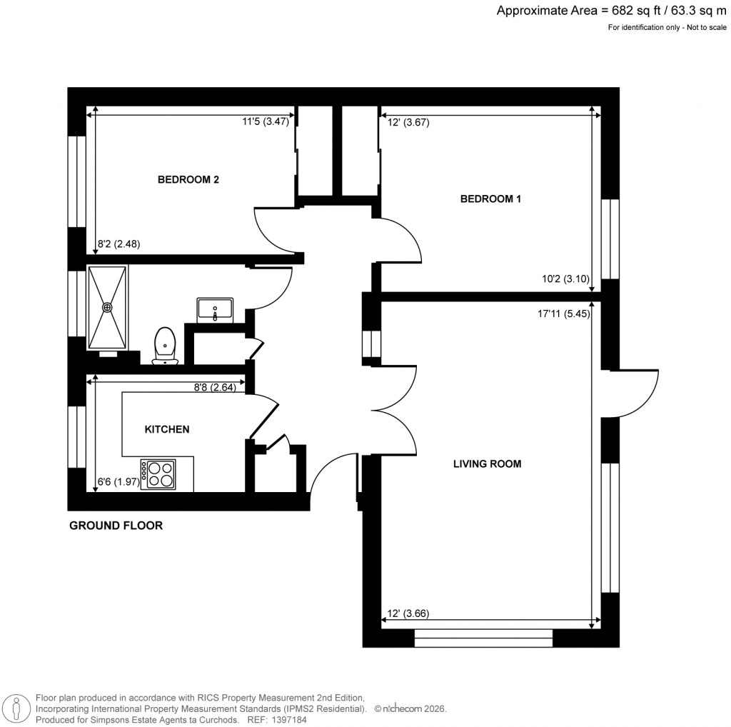 Floorplans For Oakdene Court, Walton-On-Thames, Surrey