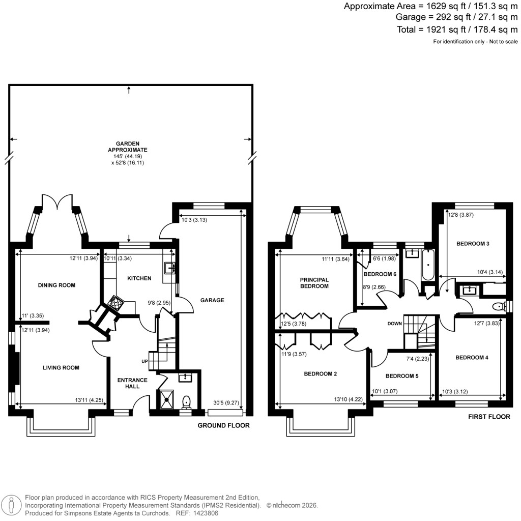 Floorplans For Harfield Road, Lower Sunbury, Surrey