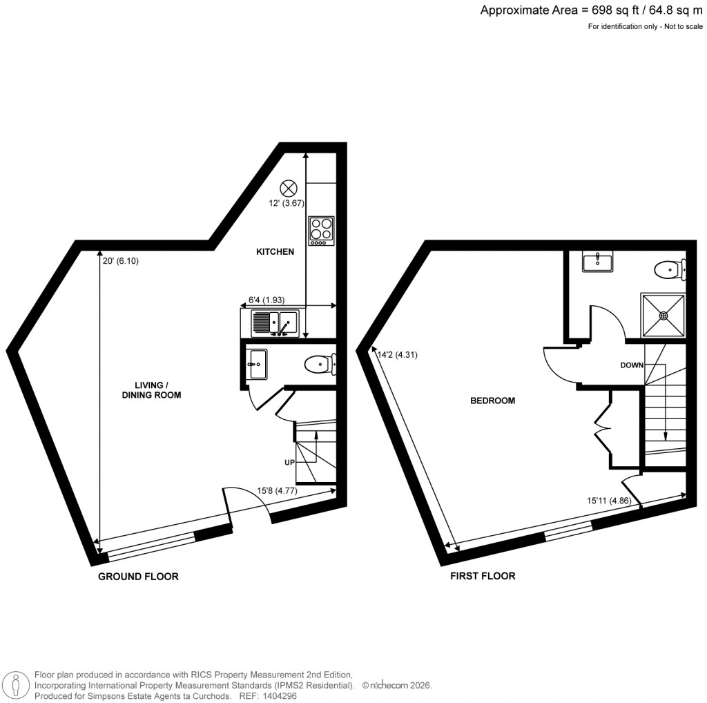 Floorplans For North Road, Hersham, Walton-On-Thames