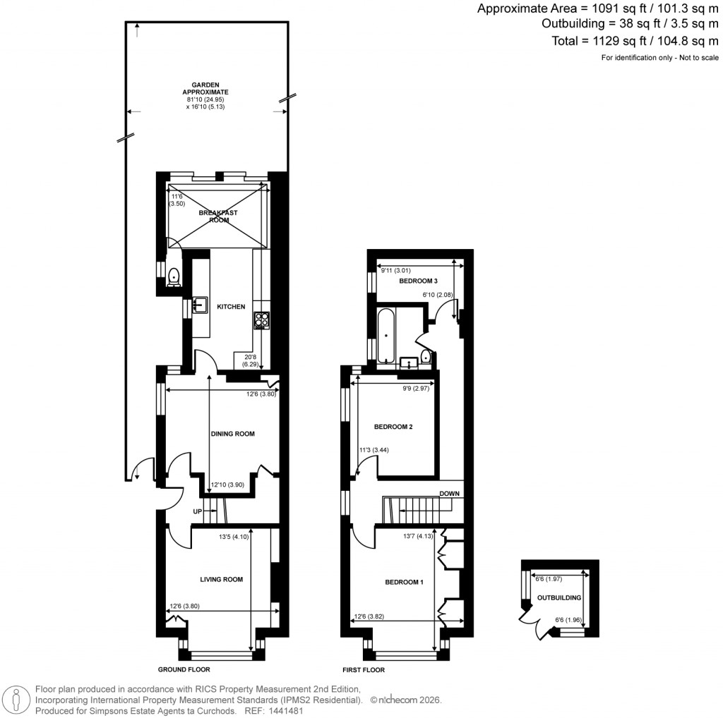 Floorplans For Green Lane, Hersham, Walton-On-Thames