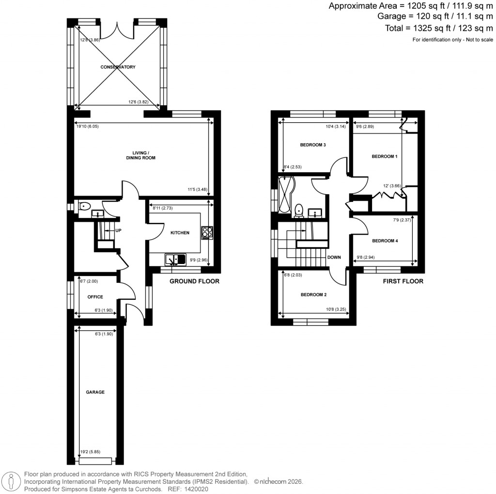 Floorplans For Marlborough Close, Walton-On-Thames, Surrey
