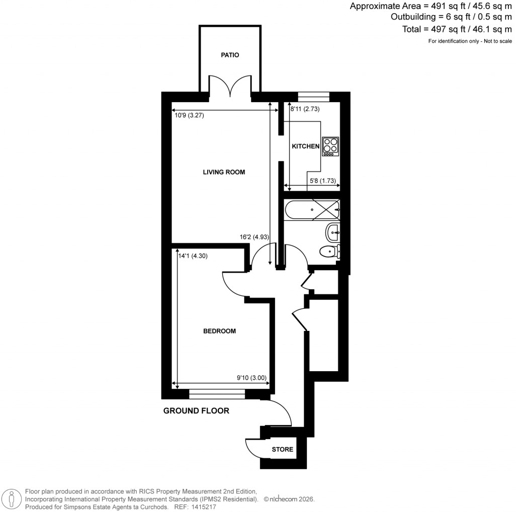 Floorplans For Carlton Road, Walton-On-Thames, Surrey