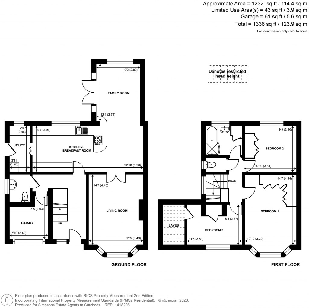 Floorplans For York Gardens, Walton-On-Thames, Surrey